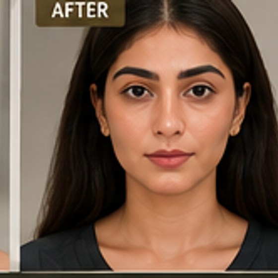 After full face contouring with fillers — real client result at ASN Aesthetics Faisalabad